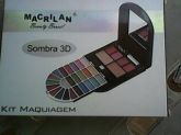 Kit Maquiagem Macrilan Beauty Brasil Sombra 3d Com 31 Itens